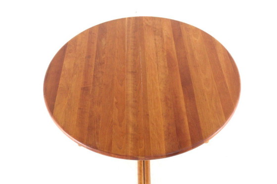 Vintage Round 2x Extendable Dining Table Danish – Wood (photo 8 of 18)