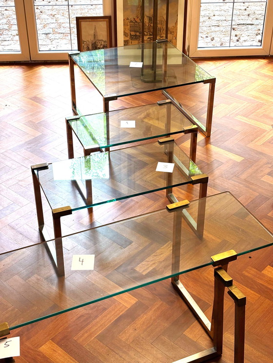 Image 1 of 2x Ghyczy side table T53, 82x44cm, high 42cm