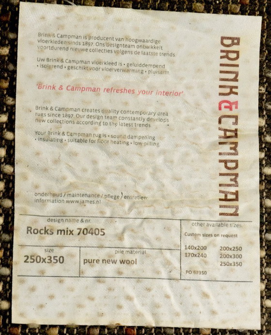 Image 1 of Tapis à poils longs Brink and Campman en pure laine vierge