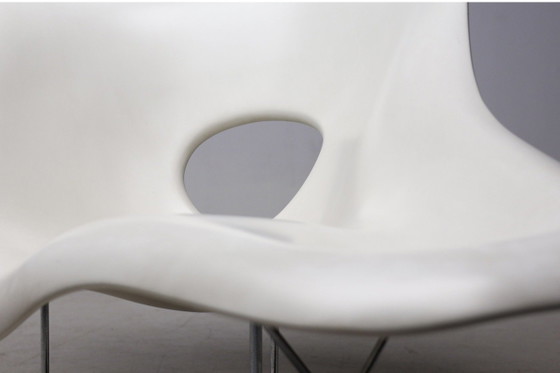 Vitra Eames La Chaise – Weiße Patina – Sessel, Wood (photo 9 of 15)