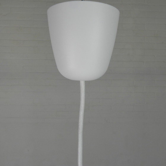 Image 1 of Lampada a sospensione con paralume in vetro modello UFO, anni '50