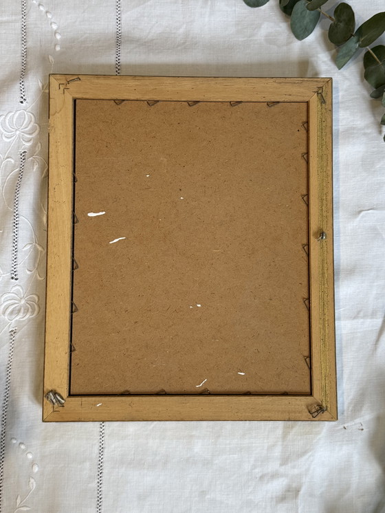 Image 1 of Vintage wooden gold mirror