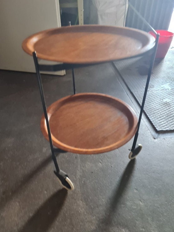 Image 1 of Mid-Century Serving Trolley SILVA No.73152