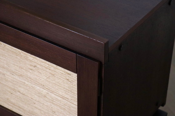 Image 1 of Leonardo Fiori voor ISA Bergamo Dressoir in Wengé en zeegras 1950