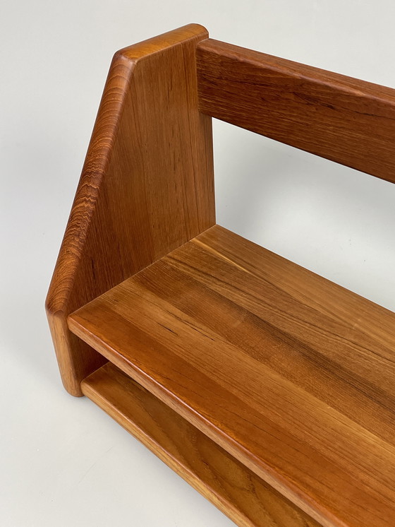 Image 1 of Vintage Wall Shelf, Dyrlund, Solid Teak, Denmark 1970's