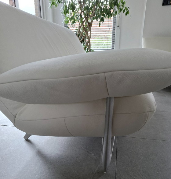 Rolf Benz 2 posti + 3 posti pelle rinnovata – Zona salotto, Metallo (photo 5 of 23)