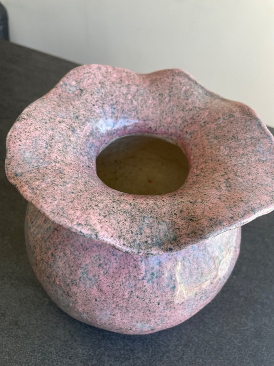 Image 1 of Vase vintage à glaçure violette