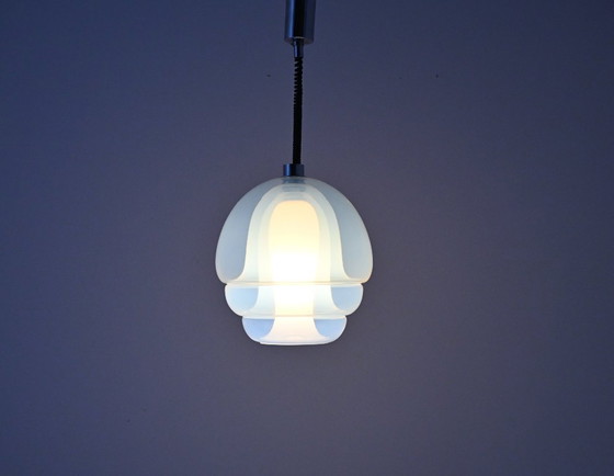 Image 1 of Lampe suspendue en verre LS 134 Medusa par Carlo Nason pour Mazzega, années 1960