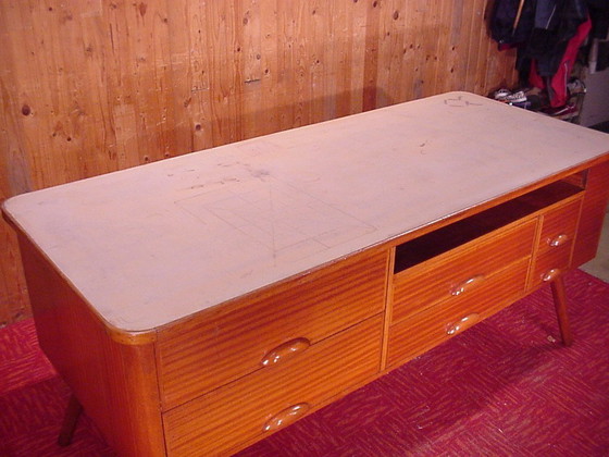 Image 1 of Mostrador de caoba de diseño, mueble de tienda, muebles antiguos, bar