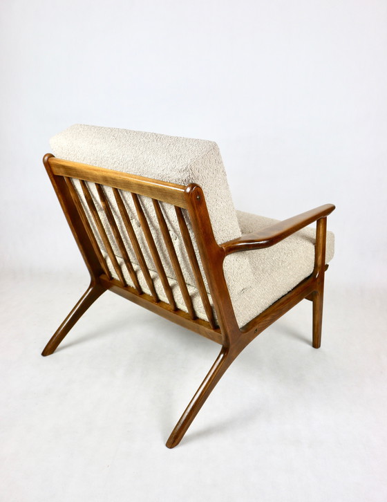 Image 1 of Vintage Danish Beige Boucle Loop Chair, 1970s - Set of 2