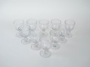 Set of bubble champagne glasses, Italian design, 1970s, production: Italy