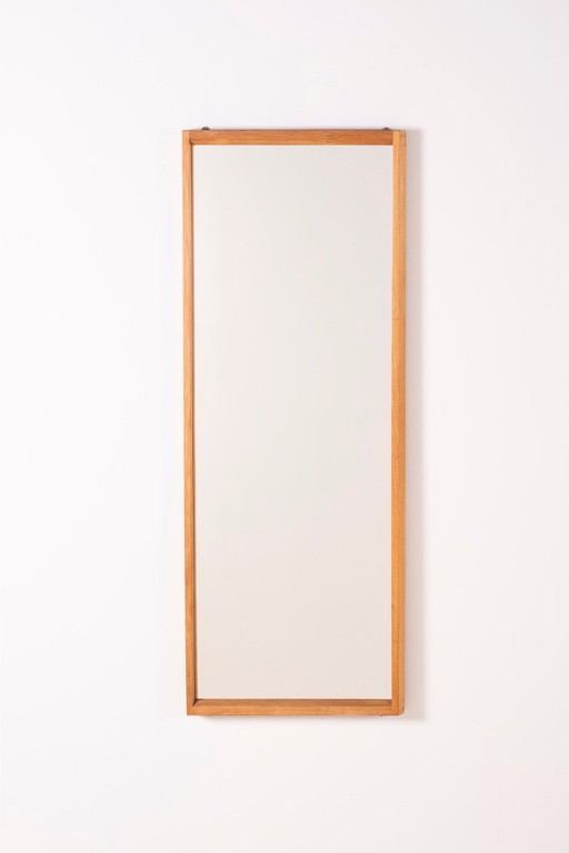 Kai Kristiansen Oak Mirror Model 145 for Aksel Kjersgaard, 1960s