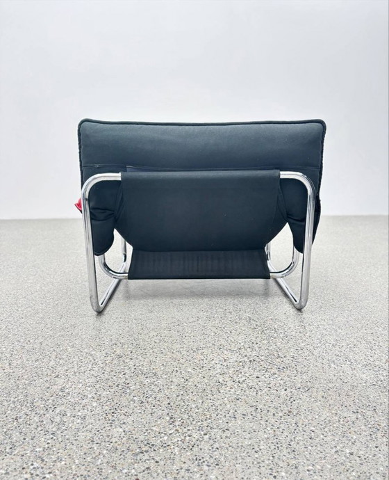 Image 1 of Bauhaus leather armchair by Johan Bertil Häggström for Ikea, 1970s