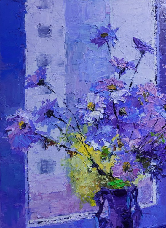 Image 1 of Daisies On The Windowsill