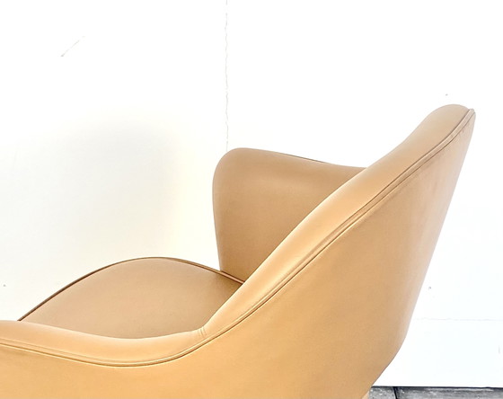 Knoll International Executive Bureaustoel Ontworpen door Eero Saarinen – Draaistoelen, Leather (photo 5 of 6)