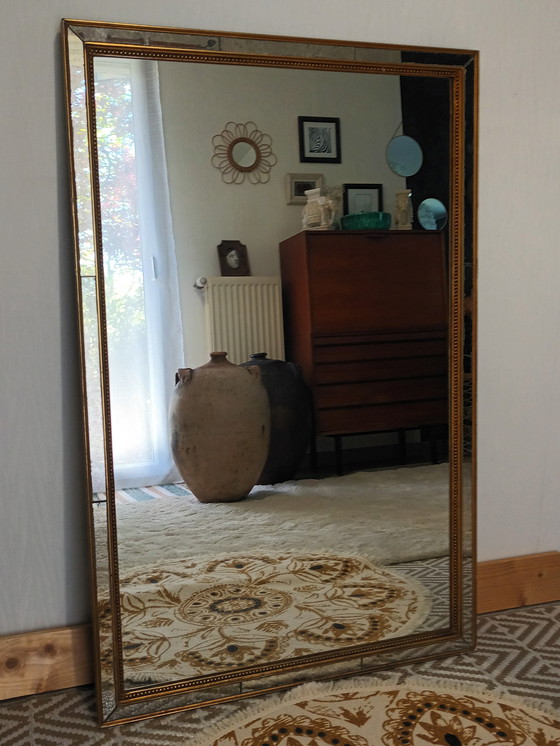 Image 1 of Large Antique French Parts Closes Mirror