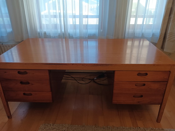 Image 1 of Scrivania direzionale vintage di grandi dimensioni, metà secolo