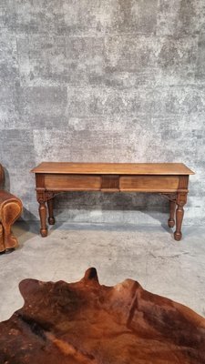 Image 1 of Vintage antieke sidetable bureau hal tafel keuken bijzettafel Frankrijk 