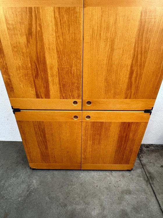 Image 1 of Buffet/armoire haute vintage, en bois de hêtre, Ibisco, Italie, années 1970