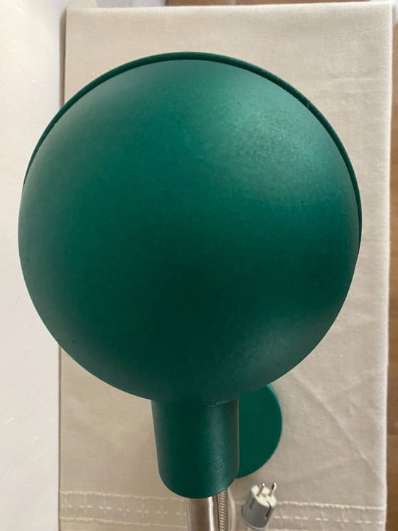 Vintage Mid-Century Modern Adjustable Gooseneck Desk Lamp – Emerald Green, 1960s – Table lamps, Metal (photo 6 of 14)