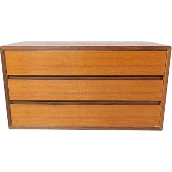 Image 1 of Vintage teak Wall mounted cabinet, Danish 1960s