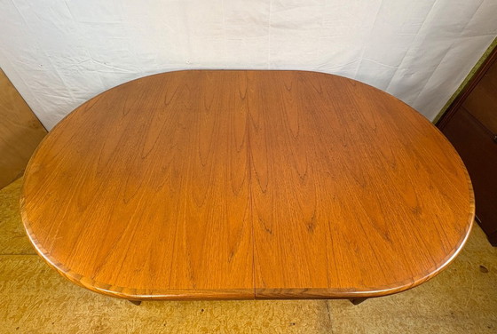 Image 1 of Mid-Century Retro Vintage Teak Oval Extending Dining Table by G Plan – Fresco Range 1960s  Designed by Victor Wilkins | Afromosi
