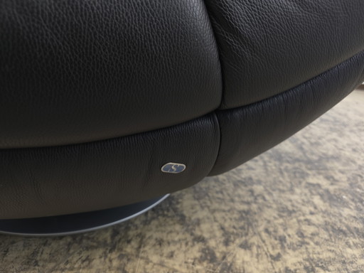 De Sede ds 166 Lederen fauteuil Draaifauteuil Kruk Designfauteuil Lederen fauteuil