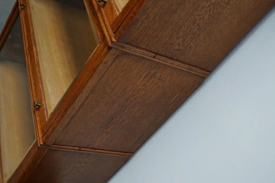 Image 1 of Librería de roble alemán con puertas correderas al estilo de Globe Wernicke, ca. 1900