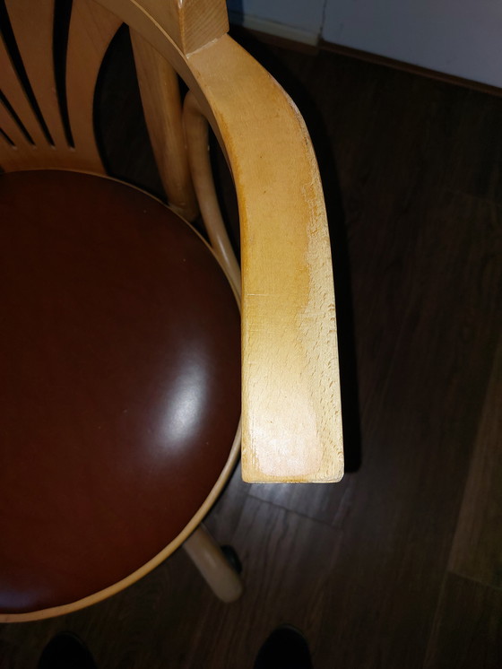 Image 1 of Sedia da scrivania del capitano in legno grezzo