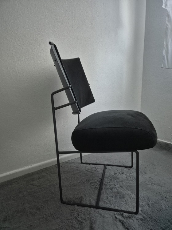 Avalon“ Design-Stuhl von Antonio Citterio – Alcantara Schwarz – Flexform, Sessel, Metal, Textile (photo 2 of 7)