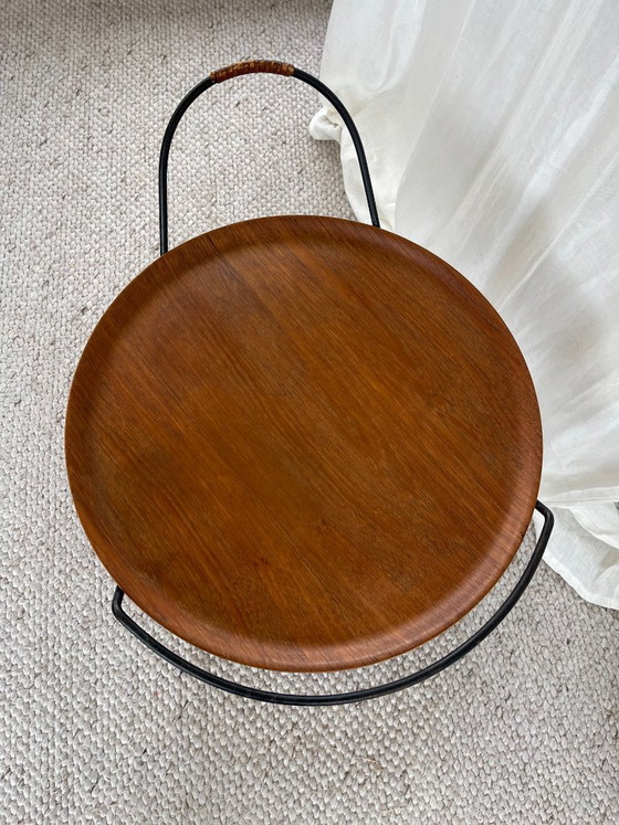 Mid Century Teak Bar Cart or Coffee Table by ISA, S. P. Bergamo, Italy, Danish Design – ISA, Bergamo (photo 12 of 13)