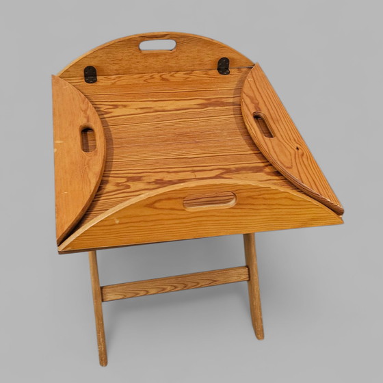 Image 1 of Engels vintage butler dienblad bijzettafeltje Engeland