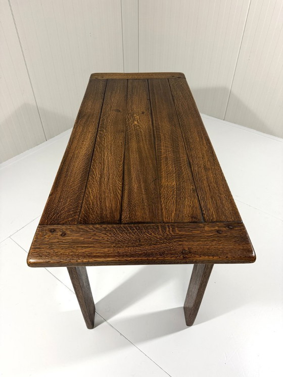 Mesa consola rústica de roble años 60, Madera, Marrón (foto 9 de 19)