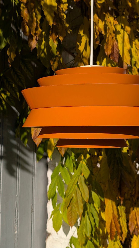 Image 1 of Lámpara colgante naranja de Carl Thore para Granhaga
