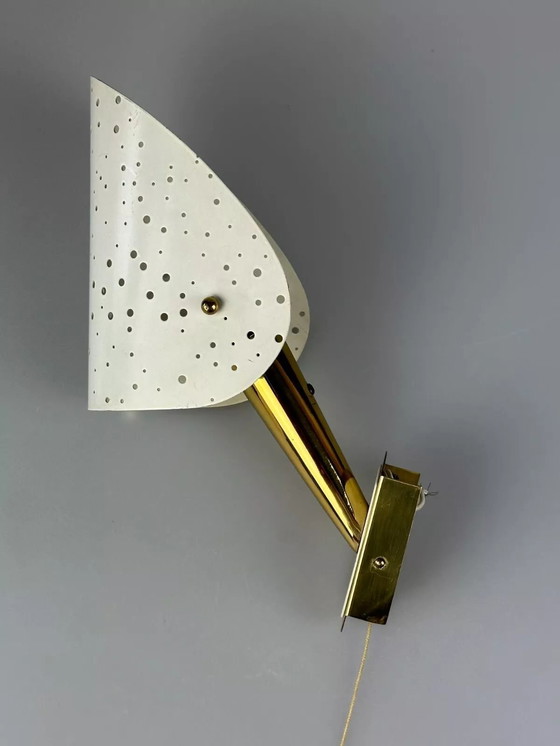 Image 1 of Lámpara de pared de los años 50 y 60 de Ernest Igl para Hillbrand Brass &amp; Metal Design