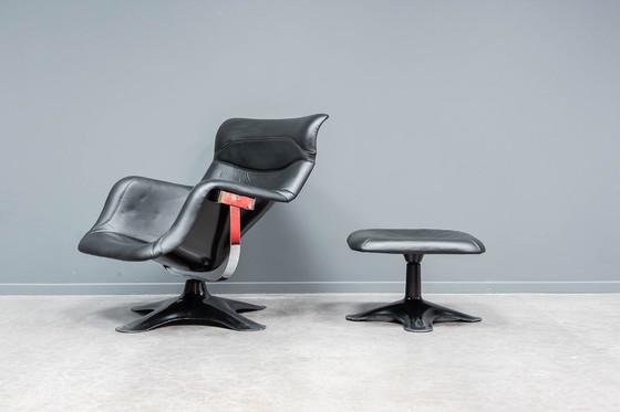 Image 1 of Karuselli loungestoel + voetenbank