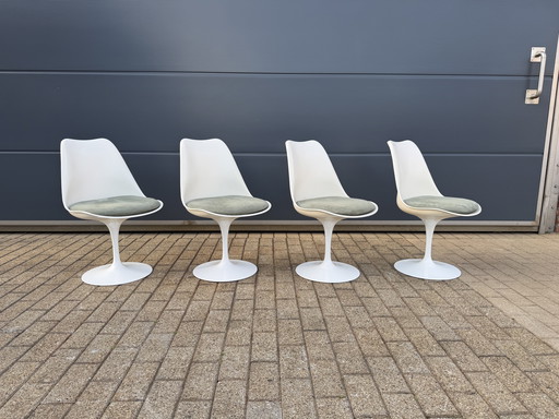 4x sillas de comedor Knoll Tulip vintage originales Eero Saarinen