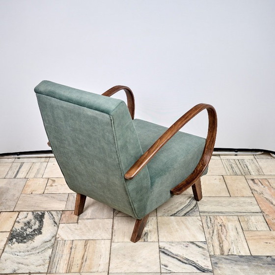 Image 1 of H 410 Sessel, entworfen von Jindrich Halabala, 1940er Jahre, Tschechoslowakei