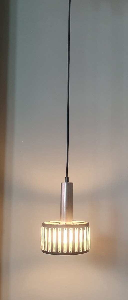 Lampada a sospensione vintage in stile Space Age di Schmahl & Schulz, design tedesco di metà secolo.