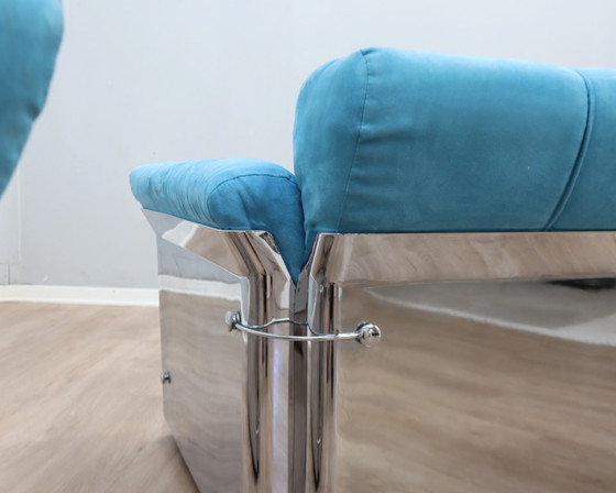 Image 1 of Vintage 1970s Saporiti Larissa Armchairs by Vittorio Introini