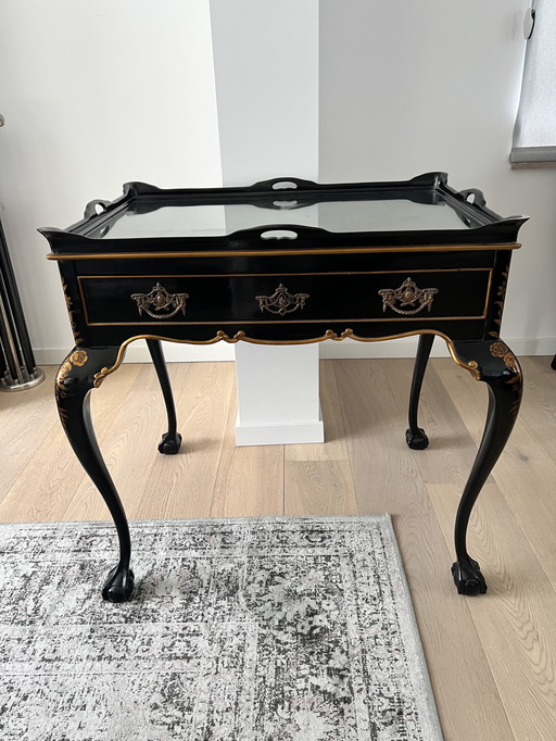 Chinoiserie Style Side Table Console