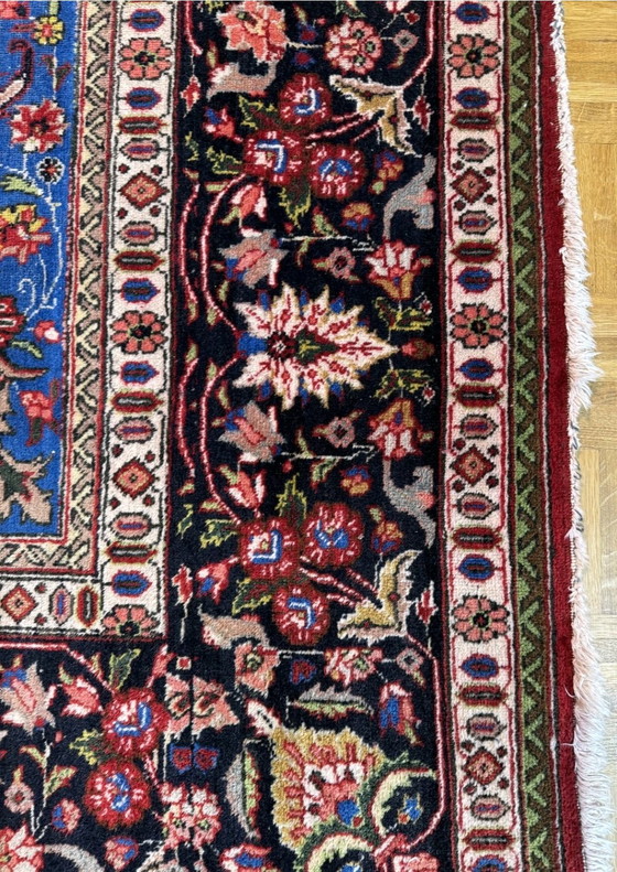 Image 1 of PERZISCH TAPIJT TABRIZ TEBRIS HANDGEKNOPT OVERSIZE 417X315CM SEMI ANTIEK JAREN 50 TOPCONDITIE