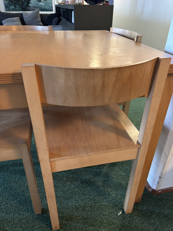 Image 1 of Richard Hutten -Signo de No Diseño- Tafel & 4 stoelen