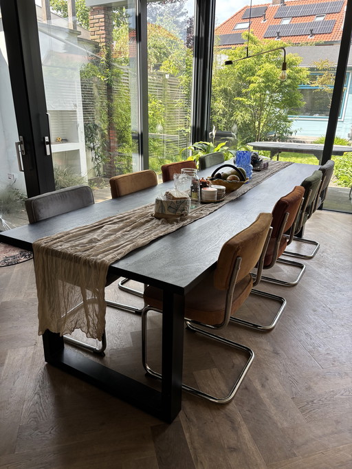 Dining table and 8 chairs