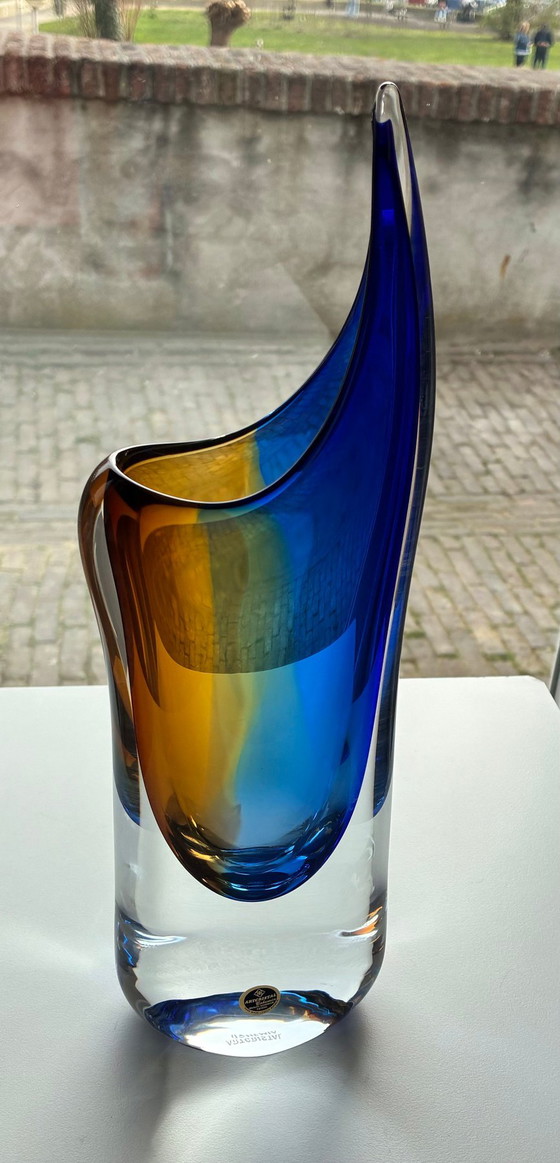 Image 1 of Glasobjekt „GLOW“ Art Cristal Bohemia 24 cm.