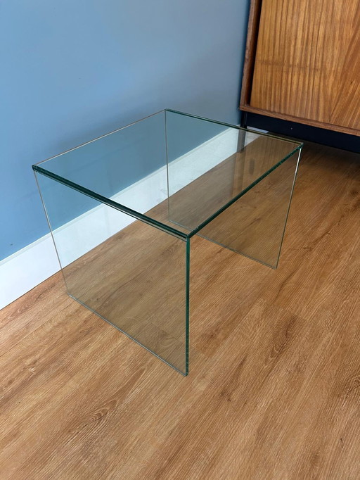 Vintage Glass Side Table