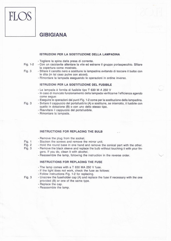 Image 1 of FLOS Gibigliana