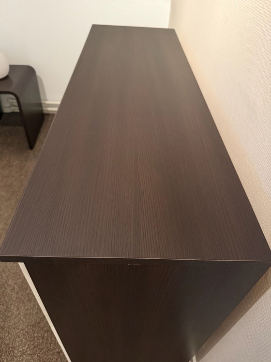Wenge Chest of Drawers with 6 Drawers – Metal, Wood (photo 3 of 10)