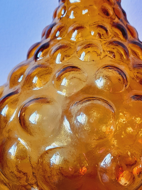 Image 1 of Italiaanse karaf van amberkleurig glas, Empoli, 1970