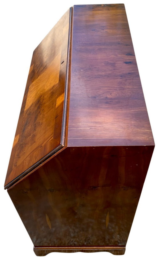 Image 1 of Antique English walnut secretary